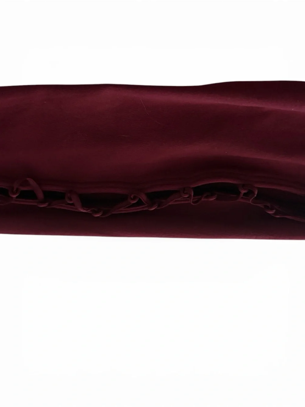 ALO High Line lattice Long-Sleeve Crop Top in Black Cherry size Medium